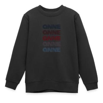 70s Retro Nom Vintage Personnalisé Anne - Sweat Premium enfant bio - noir - Devant - AI Model Kid Female (0cm)