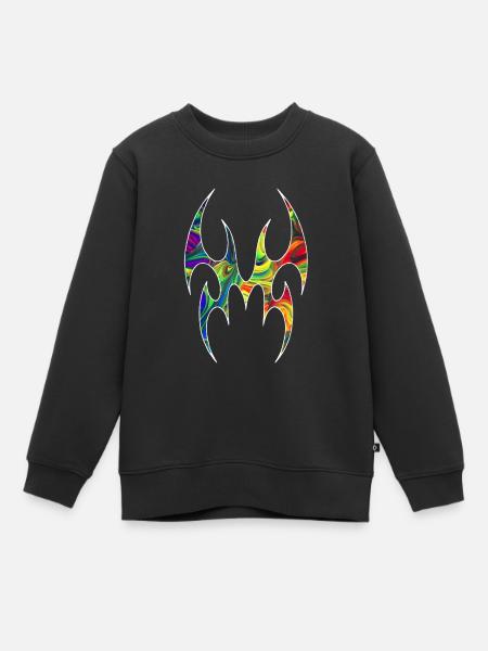 Alien Spider marmor - Kinder Premium Organic Sweatshirt - Schwarz