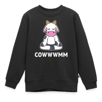 Kuhliebhaber Herder - Kinder Premium Organic Sweatshirt - Schwarz - Vorne - AI Model Kid Female (0cm)