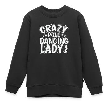 Crazy Pole Dancing Lady Rod Dancing - Sweat Premium enfant bio - noir - Devant - AI Model Kid Female (0cm)