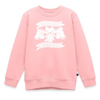 Cuisine de rue - Sweat Premium enfant bio - rose - Devant - AI Model Kid Female (0cm)