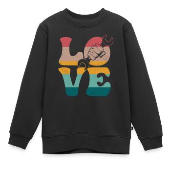 Mécanicien automobile Mécanicien automobile Mécanicien automobile L - Sweat Premium enfant bio - noir - Devant - AI Model Kid Female (0cm)