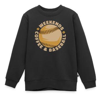 Baseball Baseball Mama - Kinder Premium Organic Sweatshirt - Schwarz - Vorne - AI Model Kid Female (0cm)