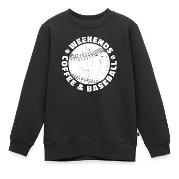 Baseball Baseball Mama - Kinder Premium Organic Sweatshirt - Schwarz - Vorne - AI Model Kid Female (0cm)