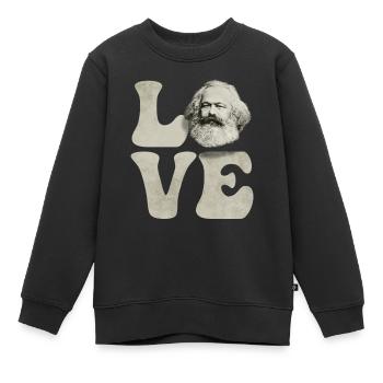 Communisme Socialisme socialiste communiste - Sweat Premium enfant bio - noir - Devant - AI Model Kid Female (0cm)