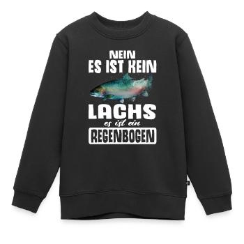 Forellen Angeln - Kinder Premium Organic Sweatshirt - Schwarz - Vorne - AI Model Kid Female (0cm)