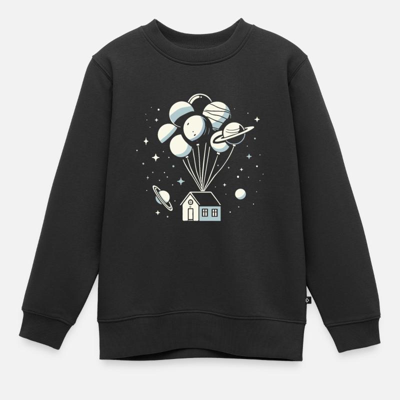 Maison Galactique - Sweat Premium enfant bio - noir