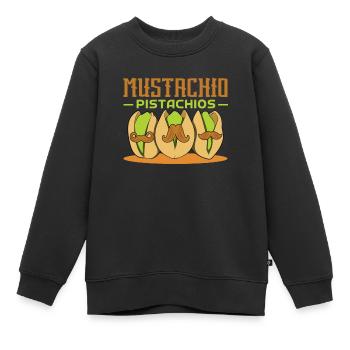 Cadeau de dîner de Noël à la pistache - Sweat Premium enfant bio - noir - Devant - AI Model Kid Female (0cm)
