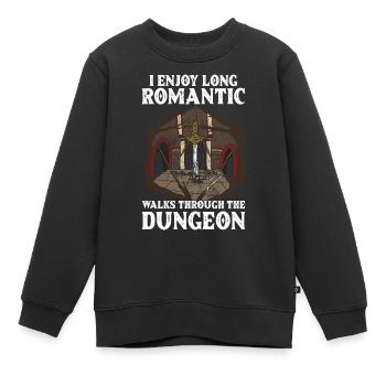 Lustiges LARP - Kinder Premium Organic Sweatshirt - Schwarz - Vorne - AI Model Kid Female (0cm)