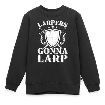 Lustige Live-Action-Rollenspiele - Kinder Premium Organic Sweatshirt - Schwarz - Vorne - AI Model Kid Female (0cm)