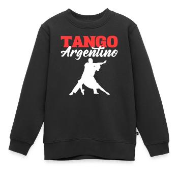 Tango Argentino Tango Tänzer - Kinder Premium Organic Sweatshirt - Schwarz - Vorne - AI Model Kid Female (0cm)