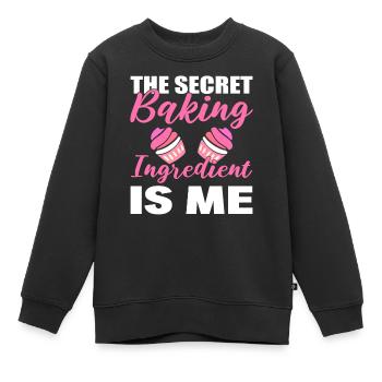 Zutaten backen Konditor - Kinder Premium Organic Sweatshirt - Schwarz - Vorne - AI Model Kid Female (0cm)