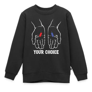 YOUR CHOICE - Kinder Premium Organic Sweatshirt - Schwarz - Vorne - AI Model Kid Female (0cm)