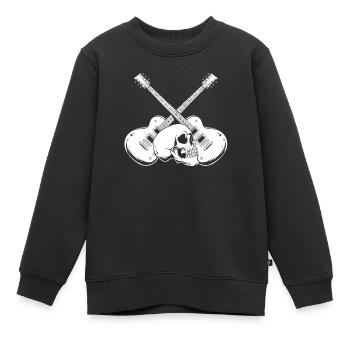 Guitare électrique Guitare électrique Skull - Sweat Premium enfant bio - noir - Devant - AI Model Kid Female (0cm)