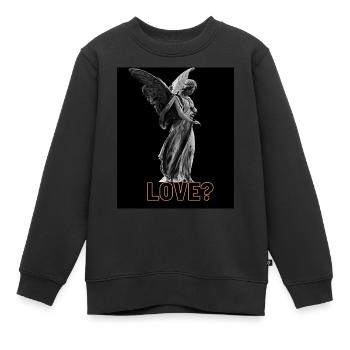 Love? T-shirt - Kinder Premium Organic Sweatshirt - Schwarz - Vorne - AI Model Kid Female (0cm)