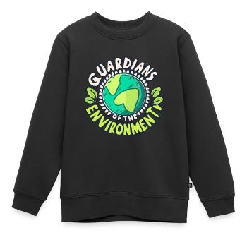 GARDIENS DE L’ENVIRONNEMENT - Sweat Premium enfant bio - noir - Devant - AI Model Kid Female (0cm)