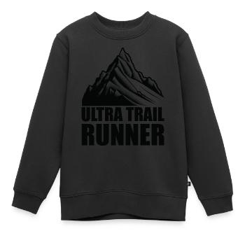 Trail Run Ultra Trail Running Randonnée en montagne Running - Sweat Premium enfant bio - noir - Devant - AI Model Kid Female (0cm)