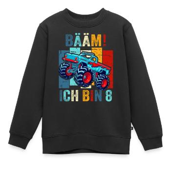 8 Jahre Jungen 8. Geburtstag Geschenk Acht - Kinder Premium Organic Sweatshirt - Schwarz - Vorne - AI Model Kid Female (0cm)