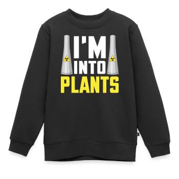Ingénieur nucléaire de centrale nucléaire - Sweat Premium enfant bio - noir - Devant - AI Model Kid Female (0cm)
