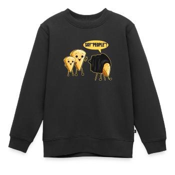 Fotograf Lustig für Fotografin Fotografieren - Kinder Premium Organic Sweatshirt - Schwarz - Vorne - AI Model Kid Female (0cm)