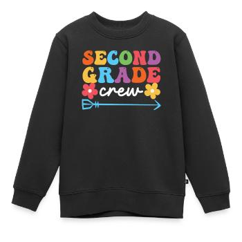 Mannschaft der zweiten Klasse 2. Mannschaft Lehrer - Kinder Premium Organic Sweatshirt - Schwarz - Vorne - AI Model Kid Female (0cm)