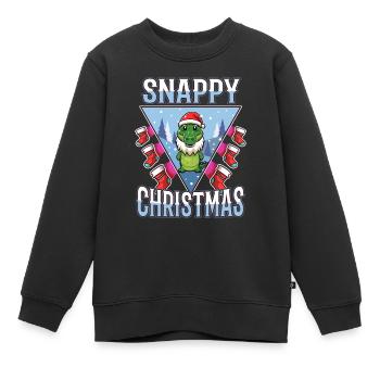 Noël vif - Sweat Premium enfant bio - noir - Devant - AI Model Kid Female (0cm)