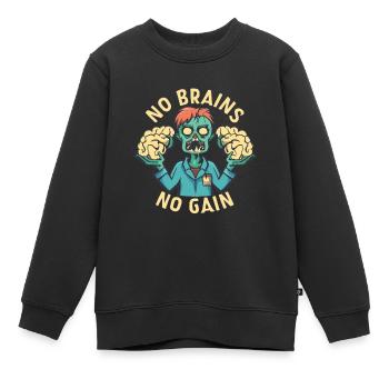 Zombies Zombie Halloween Zombie Kostüm - Kinder Premium Organic Sweatshirt - Schwarz - Vorne - AI Model Kid Female (0cm)