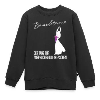 Sinnliche Bewegung - Der anspruchsvolle Bauchtanz - Kinder Premium Organic Sweatshirt - Schwarz - Vorne - AI Model Kid Female (0cm)