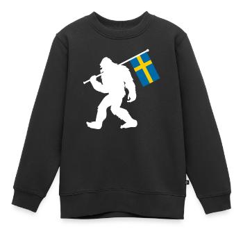 Schweden - Kinder Premium Organic Sweatshirt - Schwarz - Vorne - AI Model Kid Female (0cm)