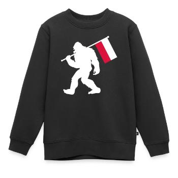 Polen - Kinder Premium Organic Sweatshirt - Schwarz - Vorne - AI Model Kid Female (0cm)