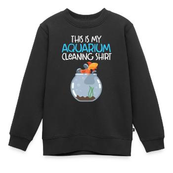 Aquarium - Sweat Premium enfant bio - noir - Devant - AI Model Kid Female (0cm)