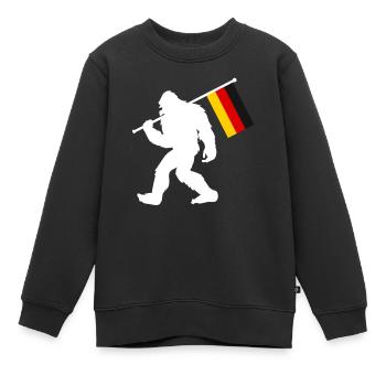 Allemagne - Sweat Premium enfant bio - noir - Devant - AI Model Kid Female (0cm)