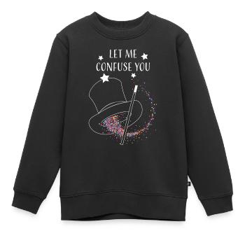 Magic Hat Magic Tricks Carte Magic Magic Show - Sweat Premium enfant bio - noir - Devant - AI Model Kid Female (0cm)