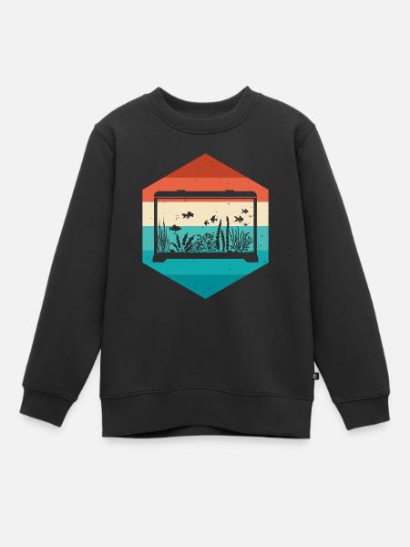 Aquarium - Kinder Premium Organic Sweatshirt - Schwarz