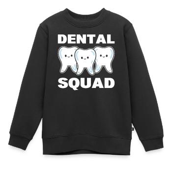 Dental Squad Kieferorthopäden - Kinder Premium Organic Sweatshirt - Schwarz - Vorne - AI Model Kid Female (0cm)