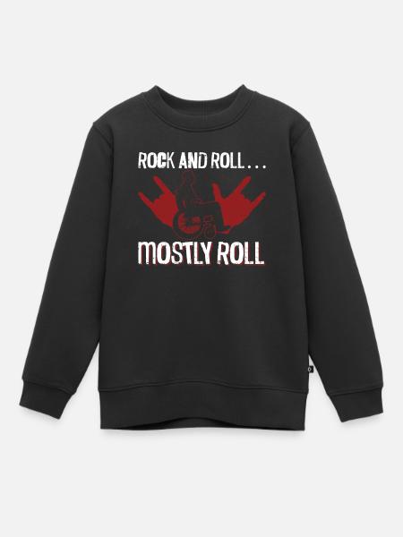 Wheelchair Wheelchair Disability Funny - Kids Premium Organic Sweatshirt - black