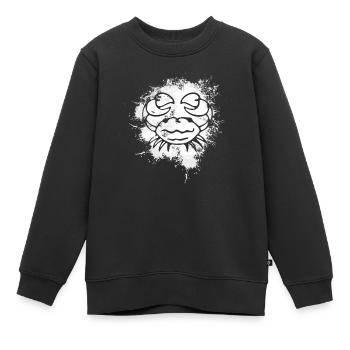 Sternzeichen Krebs Symbol - Kinder Premium Organic Sweatshirt - Schwarz - Vorne - AI Model Kid Female (0cm)