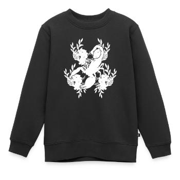 Sternzeichen Krebs Symbol - Kinder Premium Organic Sweatshirt - Schwarz - Vorne - AI Model Kid Female (0cm)