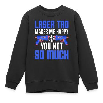 Spieler - Kinder Premium Organic Sweatshirt - Schwarz - Vorne - AI Model Kid Female (0cm)