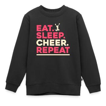 Pom-pom girl Cheerleading Jeunes - Sweat Premium enfant bio - noir - Devant - AI Model Kid Female (0cm)
