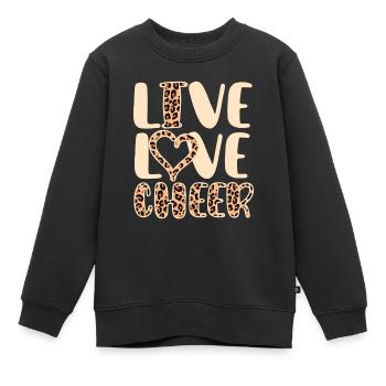 Pom-pom girl Cheerleading Jeunes - Sweat Premium enfant bio - noir - Devant - AI Model Kid Female (0cm)