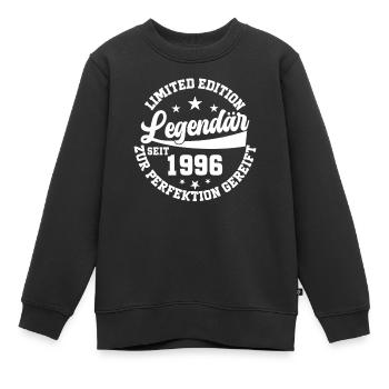 Legendär seit 1996 - Kinder Premium Organic Sweatshirt - Schwarz - Vorne - AI Model Kid Female (0cm)