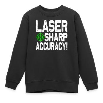 Laser Tag Spieler - Kinder Premium Organic Sweatshirt - Schwarz - Vorne - AI Model Kid Female (0cm)