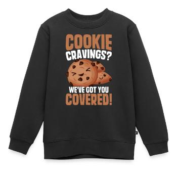 Pfadfinderkeks-Händler - Kinder Premium Organic Sweatshirt - Schwarz - Vorne - AI Model Kid Female (0cm)