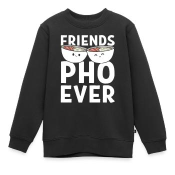 Friends Pho-Ever Koch - Kinder Premium Organic Sweatshirt - Schwarz - Vorne - AI Model Kid Female (0cm)