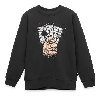 Tricksters, Tours de cartes, Magiciens de scène, Magiciens - Sweat Premium enfant bio - noir - Devant - AI Model Kid Female (0cm)