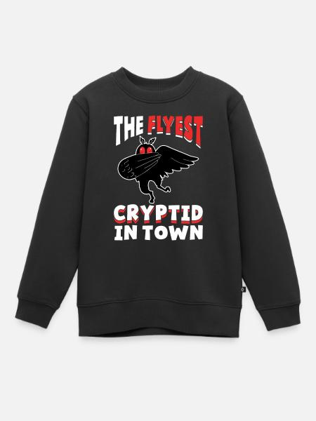 Mothman Kryptozoologie - Kinder Premium Organic Sweatshirt - Schwarz