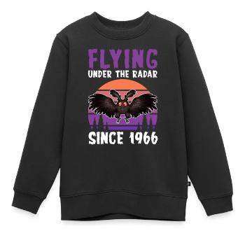 Mothman Kryptide Kryptozoologie - Kinder Premium Organic Sweatshirt - Schwarz - Vorne - AI Model Kid Female (0cm)