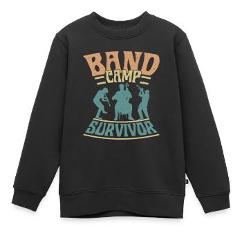 Orchestre de fanfare, survivant, fanfare, orchestre - Sweat Premium enfant bio - noir - Devant - AI Model Kid Female (0cm)