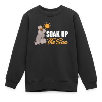 Genießen Sie Die Sonne! Sonnenbaden Sommerzeit - Kinder Premium Organic Sweatshirt - Schwarz - Vorne - AI Model Kid Female (0cm)
